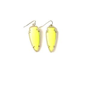Neon Green Kendra Scott Earrings